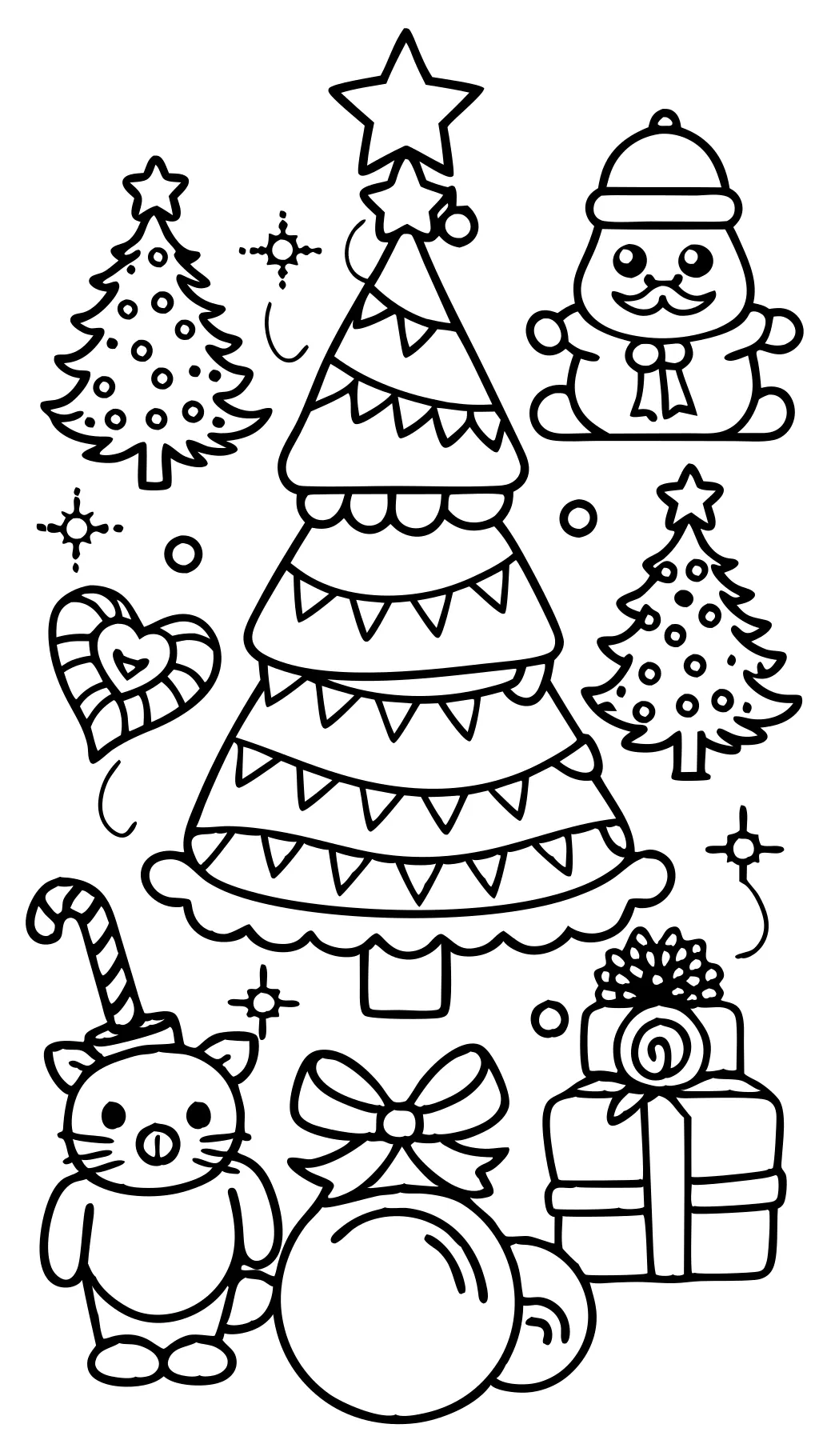 free printable color pages christmas